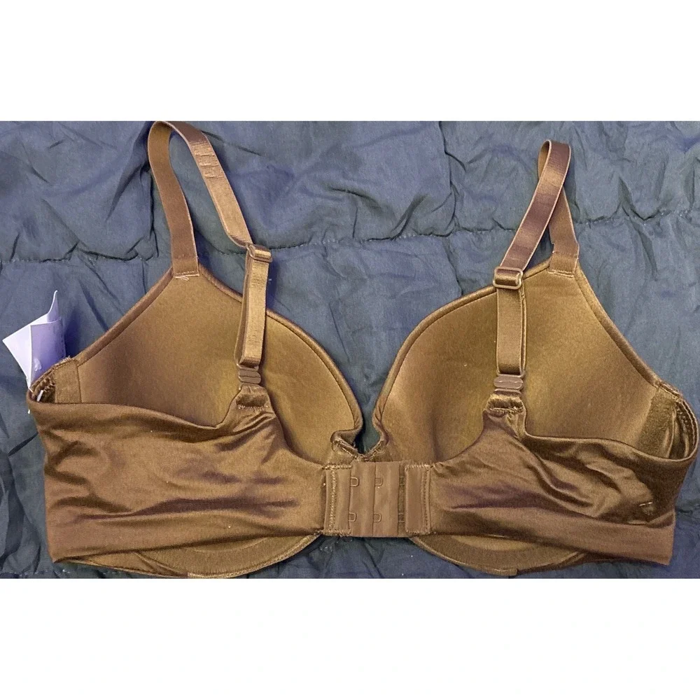 NEW Auden Womens Brown Lightly Lined Comfort Wire Full‎ Coverage Bra 34C